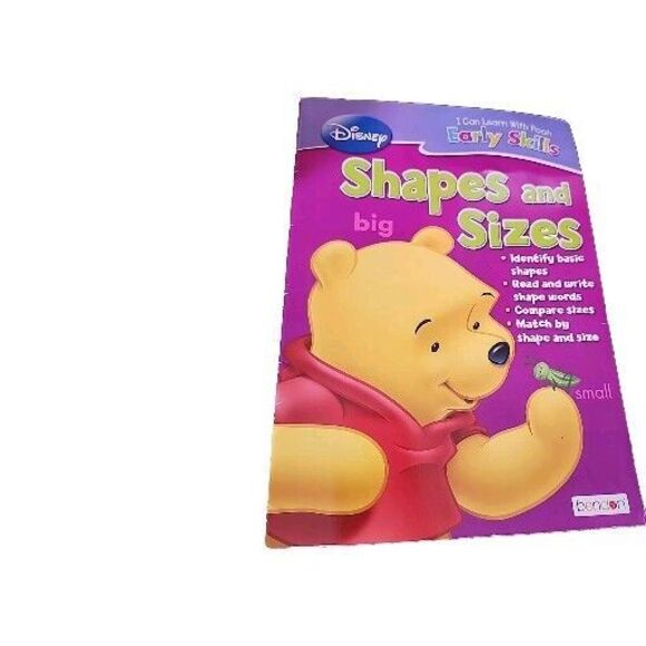 Disney Shapes And Sizes Activity Book 2017 Winnie The Pooh Children's Education - Picture 1 of 8